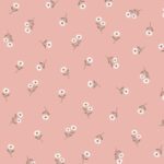 Bloemetjes behang roze kinderkamer